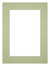 Passepartout Dimensione Cornice 18x24 cm - Formato Immagine 9x13 cm - Menta Verde