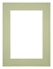 Passepartout Dimensione Cornice 18x24 cm - Formato Immagine 9x13 cm - Menta Verde