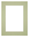 Passepartout Dimensione Cornice 75x100 cm - Formato Immagine 60x90 cm - Menta Verde