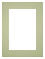 Passepartout Dimensione Cornice 30x40 cm - Formato Immagine 20x30 cm - Menta Verde