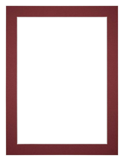 Passepartout Dimensione Cornice 18x24 cm - Formato Immagine 12x18 cm - Vino Rosso