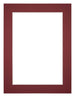 Passepartout Dimensione Cornice 48x68 cm - Formato Immagine 40x50 cm - Vino Rosso