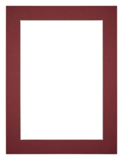 Passepartout Dimensione Cornice 45x60 cm - Formato Immagine 40x50 cm - Vino Rosso