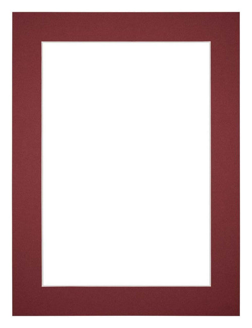 Passepartout Dimensione Cornice 45x60 cm - Formato Immagine 40x50 cm - Vino Rosso