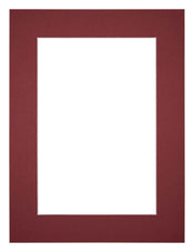 Passepartout Dimensione Cornice 45x60 cm - Formato Immagine 35x50 cm - Vino Rosso