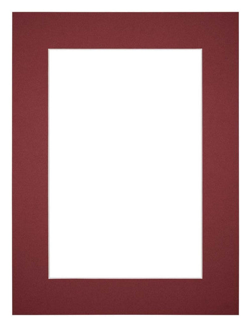 Passepartout Dimensione Cornice 45x60 cm - Formato Immagine 35x50 cm - Vino Rosso