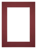 Passepartout Dimensione Cornice 45x60 cm - Formato Immagine 35x50 cm - Vino Rosso