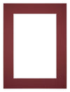 Passepartout Dimensione Cornice 75x100 cm - Formato Immagine 60x90 cm - Vino Rosso