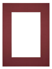 Passepartout Dimensione Cornice 45x60 cm - Formato Immagine 30x45 cm - Vino Rosso