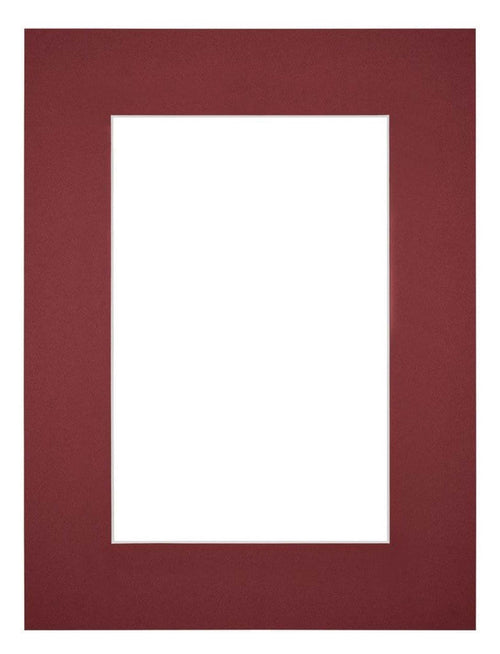 Passepartout Dimensione Cornice 45x60 cm - Formato Immagine 30x45 cm - Vino Rosso