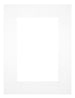 Passepartout Dimensione Cornice 45x60 cm - Formato Immagine 30x45 cm - Bianco