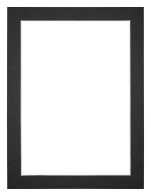 Passepartout Dimensione Cornice 36x48 cm - Formato Immagine 30x40 cm - Nero