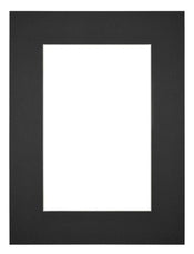 Passepartout Dimensione Cornice 45x60 cm - Formato Immagine 30x45 cm - Nero