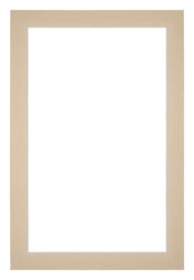 Passepartout Dimensione Cornice 40x60 cm - Formato Immagine 35x55 cm - Beige