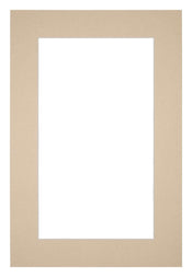 Passepartout Dimensione Cornice 60x90 cm - Formato Immagine 50x80 cm - Beige