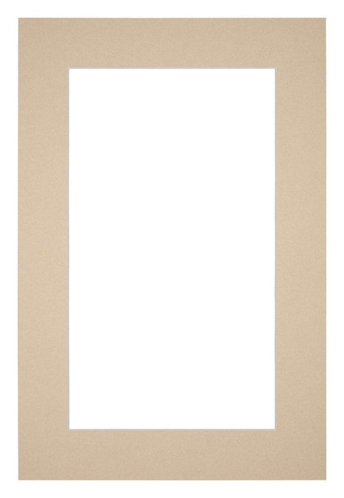 Passepartout Dimensione Cornice 36x48 cm - Formato Immagine 20x30 cm - Beige