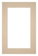 Passepartout Dimensione Cornice 36x48 cm - Formato Immagine 20x30 cm - Beige