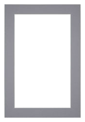 Passepartout Dimensione Cornice 20x30 cm - Formato Immagine 15x20 cm - Grigio