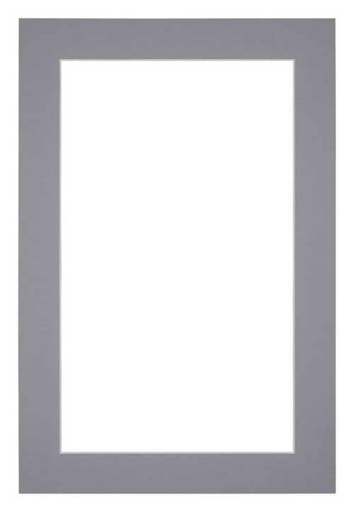 Passepartout Dimensione Cornice 20x30 cm - Formato Immagine 15x20 cm - Grigio