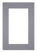 Passepartout Dimensione Cornice 62x93 cm - Formato Immagine 50x80 cm - Grigio