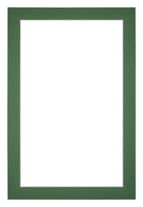 Passepartout Dimensione Cornice 67x98 cm - Formato Immagine 55x85 cm - Foresta Verde