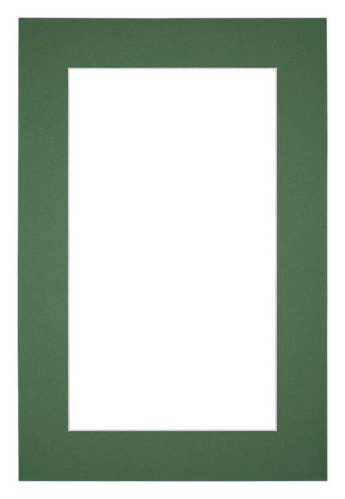 Passepartout Dimensione Cornice 36x48 cm - Formato Immagine 20x30 cm - Foresta Verde