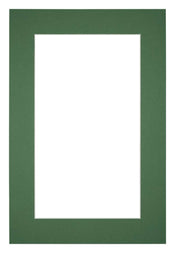 Passepartout Dimensione Cornice 60x90 cm - Formato Immagine 50x80 cm - Foresta Verde