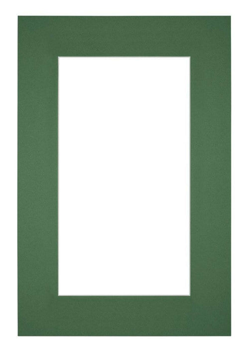 Passepartout Dimensione Cornice 62x93 cm - Formato Immagine 50x80 cm - Foresta Verde