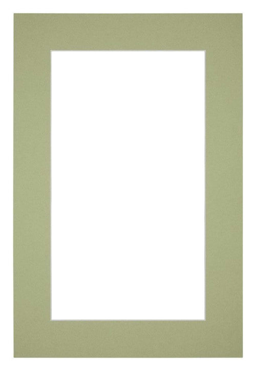 Passepartout Dimensione Cornice 60x90 cm - Formato Immagine 50x80 cm - Menta Verde