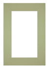 Passepartout Dimensione Cornice 62x93 cm - Formato Immagine 50x80 cm - Menta Verde