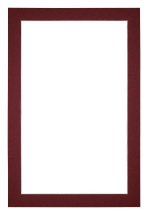 Passepartout Dimensione Cornice 40x60 cm - Formato Immagine 35x55 cm - Vino Rosso