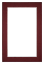Passepartout Dimensione Cornice 20x30 cm - Formato Immagine 15x20 cm - Vino Rosso