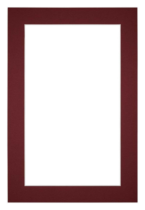 Passepartout Dimensione Cornice 20x30 cm - Formato Immagine 15x20 cm - Vino Rosso