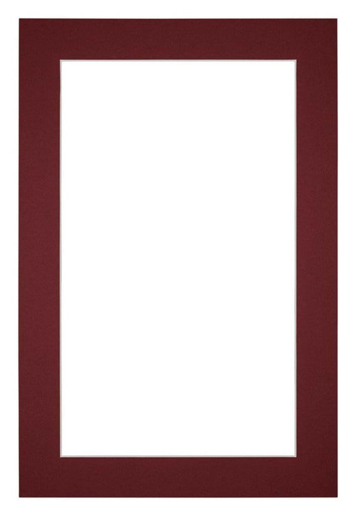 Passepartout Dimensione Cornice 62x93 cm - Formato Immagine 55x85 cm - Vino Rosso