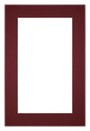 Passepartout Dimensione Cornice 62x93 cm - Formato Immagine 50x70 cm - Vino Rosso
