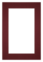 Passepartout Dimensione Cornice 30x45 cm - Formato Immagine 20x35 cm - Vino Rosso