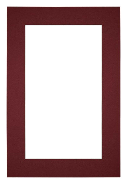 Passepartout Dimensione Cornice 30x45 cm - Formato Immagine 20x35 cm - Vino Rosso