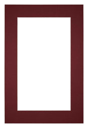 Passepartout Dimensione Cornice 61x91,5 cm - Formato Immagine 50x80 cm - Vino Rosso
