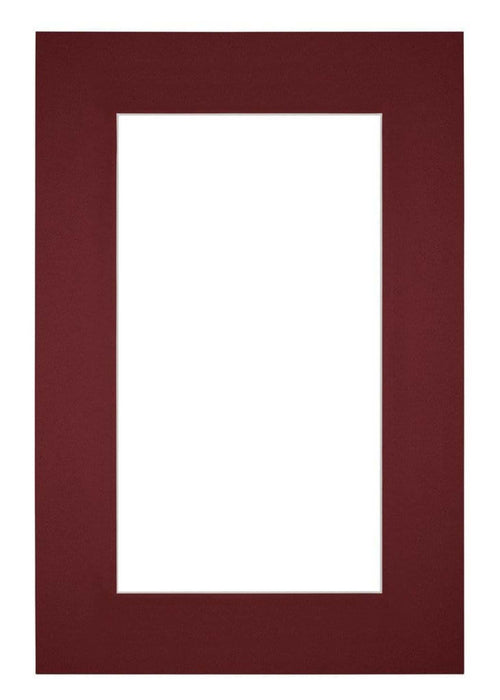 Passepartout Dimensione Cornice 62x93 cm - Formato Immagine 50x80 cm - Vino Rosso