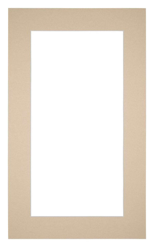 Passepartout Dimensione Cornice 30x50 cm - Formato Immagine 20x40 cm - Beige