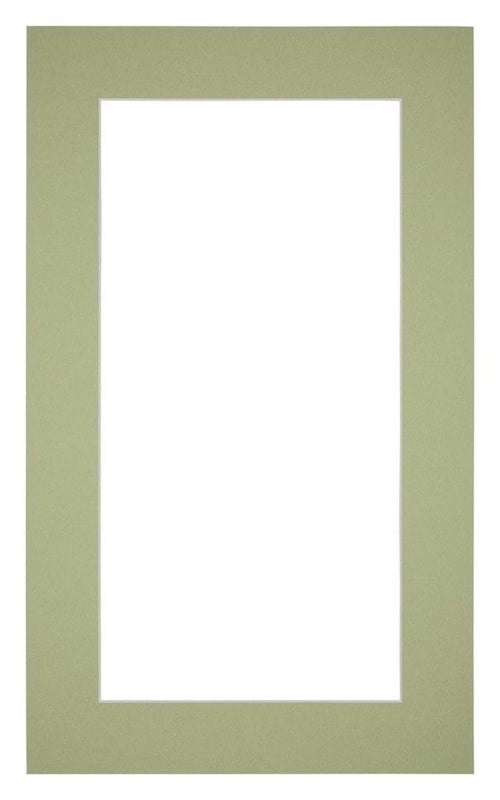 Passepartout Dimensione Cornice 30x50 cm - Formato Immagine 20x40 cm - Menta Verde