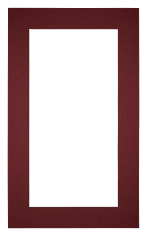 Passepartout Dimensione Cornice 30x50 cm - Formato Immagine 20x40 cm - Vino Rosso