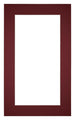 Passepartout Dimensione Cornice 30x50 cm - Formato Immagine 20x40 cm - Vino Rosso