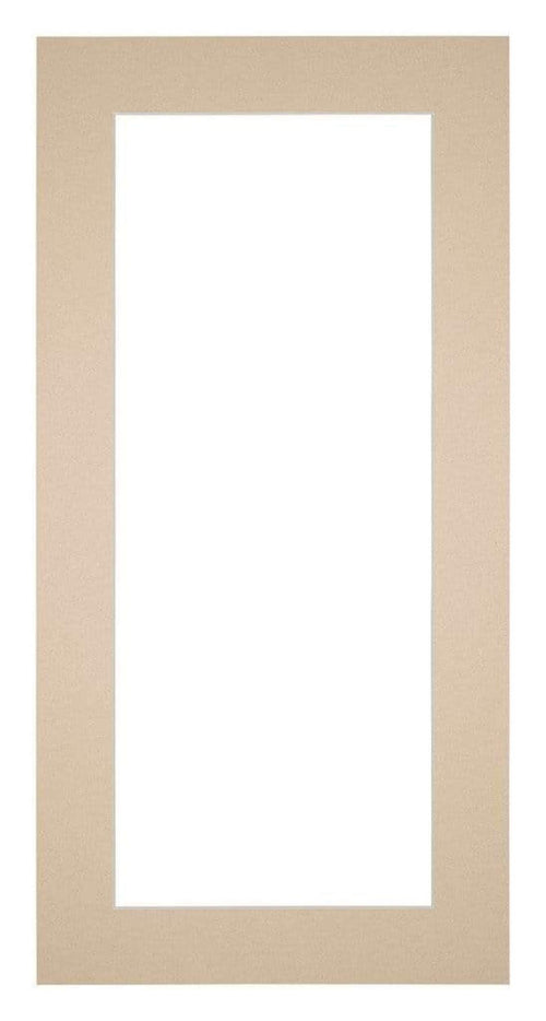 Passepartout Dimensione Cornice 20x40 cm - Formato Immagine 10x30 cm - Beige