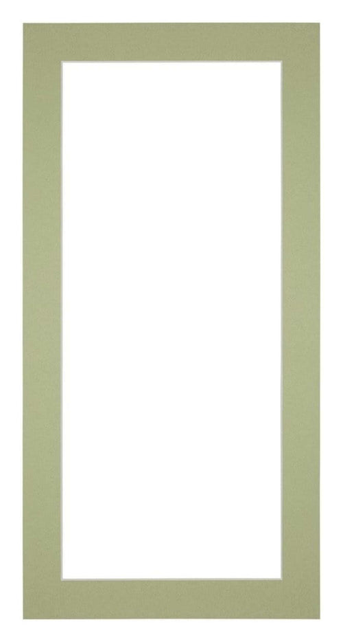 Passepartout Dimensione Cornice 20x40 cm - Formato Immagine 13x18 cm - Menta Verde