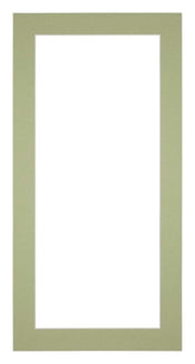 Passepartout Dimensione Cornice 45x80 cm - Formato Immagine 40x70 cm - Menta Verde