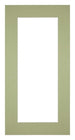 Passepartout Dimensione Cornice 45x80 cm - Formato Immagine 40x55 cm - Menta Verde