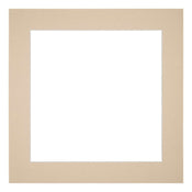 Passepartout Dimensione Cornice 50x50 cm - Formato Immagine 40x40 cm - Beige