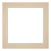 Passepartout Dimensione Cornice 60x60 cm - Formato Immagine 50x50 cm - Beige