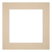 Passepartout Dimensione Cornice 45x45 cm - Formato Immagine 30x30 cm - Beige